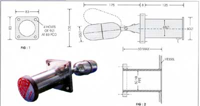 MAGNETIC LEVEL SWITCH- SIDE MOUNTED ( TYPE: CLS-110 )